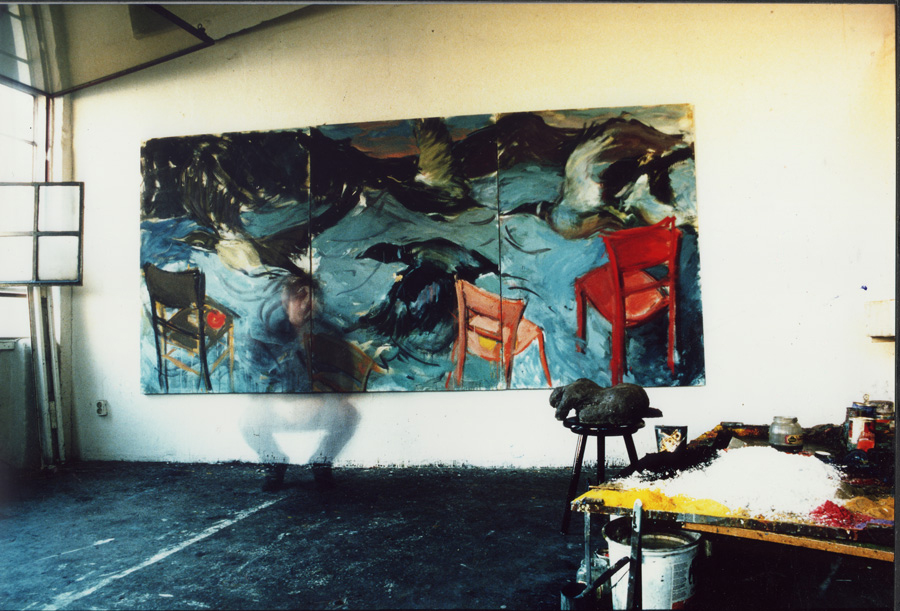 Atelier in den 90ern in Hamburg, Künstlerhaus Weidenallee 
